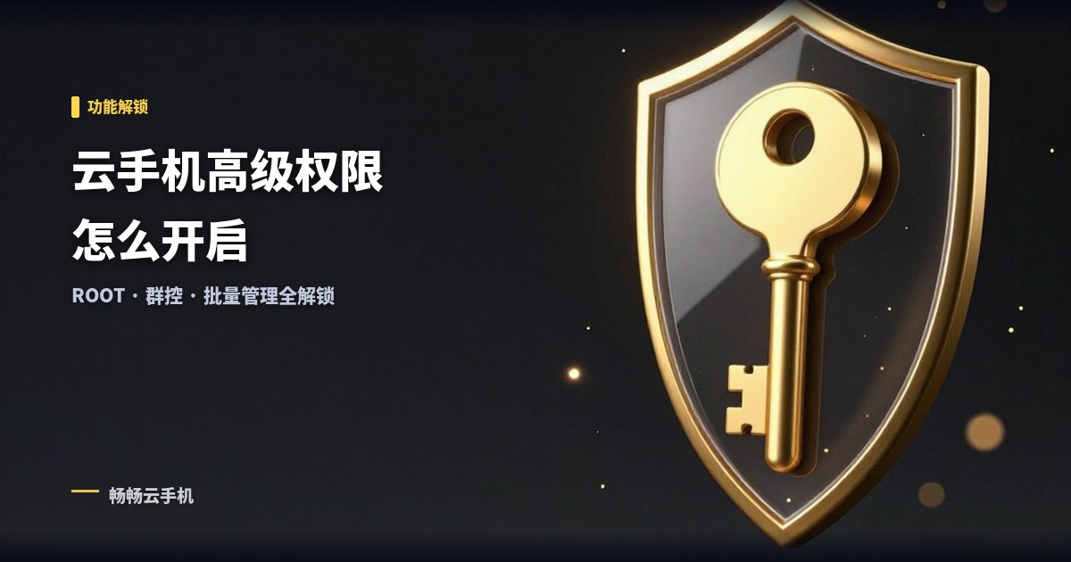 云手机高级权限怎么开启?功能解锁指南